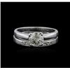 Image 1 : 14KT White Gold 1.12 ctw Diamond Ring