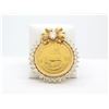 Image 9 : 1.52 ctw Diamond Pendant With Chain - 14KT Yellow Gold