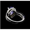 Image 3 : 2.14 ctw Tanzanite and Diamond Ring - 14KT White Gold