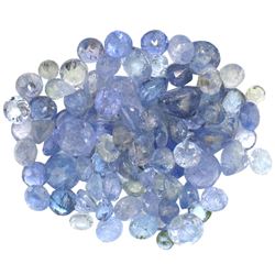 13.53 ctw Round Mixed Tanzanite Parcel