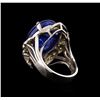 Image 3 : 14KT White Gold 13.23 ctw Tanzanite and Diamond Ring
