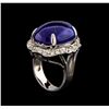 Image 4 : 14KT White Gold 13.23 ctw Tanzanite and Diamond Ring