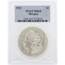 1921 PCGS MS64 Morgan Silver Dollar