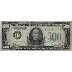 1934A $500 Federal Reserve Note