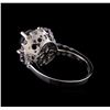 Image 3 : 4.27 ctw Black Diamond Ring - 14KT White Gold