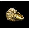 Image 3 : 14KT Yellow Gold 0.98 ctw Diamond Ring