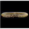 Image 2 : 14KT Yellow Gold 4.19 ctw Diamond Tennis Bracelet