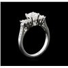 Image 3 : EGL USA Cert 1.77 ctw Diamond Ring - 18KT White Gold