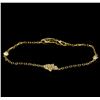 Image 1 : 0.10 ctw Diamond Bracelet - 14KT Yellow Gold