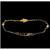 Image 2 : 0.10 ctw Diamond Bracelet - 14KT Yellow Gold