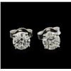 Image 1 : 1.20 ctw Diamond Stud Earrings - 14KT White Gold