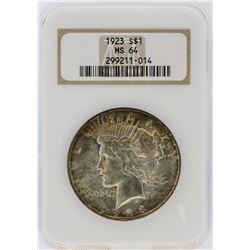 1923 NGC MS64 Peace Silver Dollar