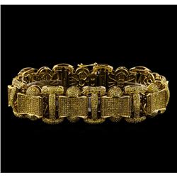 10.50 ctw Diamond Bracelet - 10KT Yellow Gold