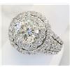 Image 2 : 3.62 ctw Diamond Ring - 18KT White Gold