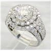 Image 4 : 3.62 ctw Diamond Ring - 18KT White Gold