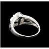 Image 3 : 14KT White Gold 0.97 ctw Diamond Ring