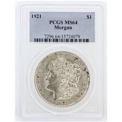 1921 PCGS MS64 Morgan Silver Dollar