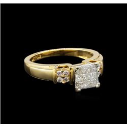 14KT Yellow Gold 0.56 ctw Diamond Ring