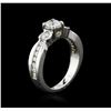 Image 1 : 14KT White Gold 1.19 ctw Diamond Ring