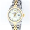 Image 1 : Rolex Two-Tone White Index Fluted Bezel DateJust Ladies Watch
