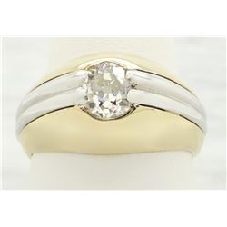 0.75 ctw Vintage Diamond Ring - 14KT Yellow and White Gold