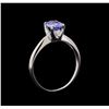 Image 4 : 1.12 ctw Tanzanite Ring - 14KT White Gold