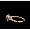 Image 3 : 1.38 ctw Black Diamond Ring - 14KT Rose Gold