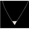 Image 2 : 0.75 ctw Diamond Necklace - 14KT White Gold