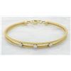 Image 1 : 0.24 ctw Diamond Bracelet - 14KT Yellow Gold