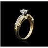 Image 3 : 14KT Yellow Gold 0.50 ctw Diamond Ring