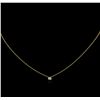 Image 1 : 0.09 ctw Diamond Necklace - 14KT Yellow Gold