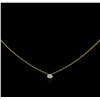 Image 2 : 0.09 ctw Diamond Necklace - 14KT Yellow Gold