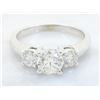 Image 1 : 1.09 ctw Diamond Ring - 14KT White Gold