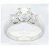 Image 4 : 1.09 ctw Diamond Ring - 14KT White Gold