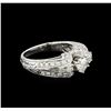 Image 1 : 14KT White Gold 1.15 ctw Diamond Ring