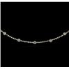 Image 2 : 1.13 ctw Diamond Necklace - 18KT White Gold