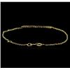 Image 2 : 14KT Yellow Gold 0.15 ctw Diamond Bracelet