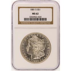 1881-S NGC MS62 Morgan Silver Dollar