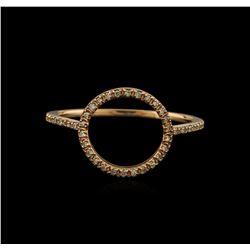 0.10 ctw Diamond Ring - 14KT Rose Gold