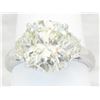 Image 4 : GIA Cert 5.14 ctw Diamond Ring - 18KT White Gold