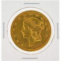 1873-S $20 AU Liberty Head Double Eagle Gold Coin