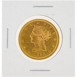 1892 $10 Liberty Head Eagle Gold Coin