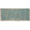 Image 2 : 1864 $5 Confederate States of America Bank Note