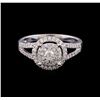 Image 2 : 0.57 ctw Diamond Ring - 14KT White Gold