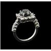 Image 4 : 4.75 ctw Black Diamond Ring - 14KT White Gold