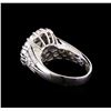 Image 3 : 14KT White Gold EGL Certified 3.65 ctw Diamond Ring