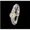 Image 2 : Vintage Hamilton 14KT White Gold 2.80 ctw Diamond Ladies Watch