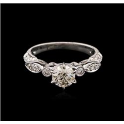 0.80 ctw Diamond Ring - 18KT White Gold