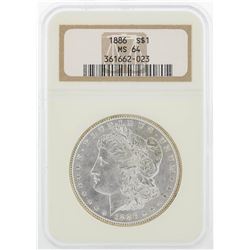 1886 NGC MS64 Morgan Silver Dollar