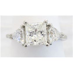 2.02 ctw Certified Diamond Ring - Platinum